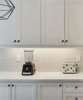 Killer Matte Black Cabinet Knobs 10 Pack Modern Handle For Kitchen Cabinets Dressers And Drawers Solid Zinc Build Heavy Duty Hardware Top Shelf Quality Rock Solid Grip Super Sleek Design For Any Room Quick And Easy Install Vibes on white cabinetry with blender and toaster
