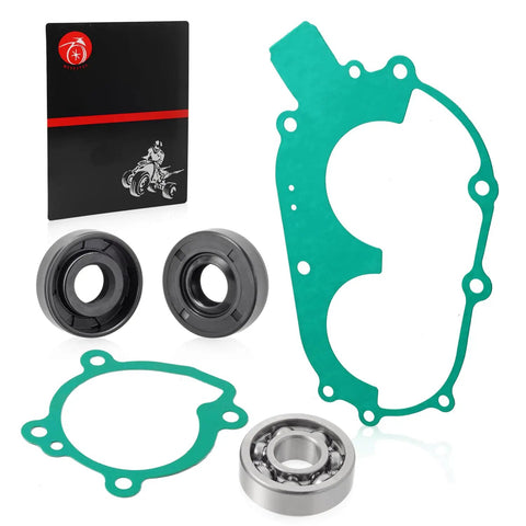 Built Tough Water Pump Rebuild Kit With Bearing Seal And Cylinder Gaskets For Polaris Sportsman Big Boss Scrambler Xplorer Xpress 400 400L Atv components including gaskets and seals.