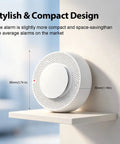 10 Pack Photoelectric Smoke Alarms With Rock Solid Ten Year Battery Life In Crisp White Finish featuring a compact and stylish design.