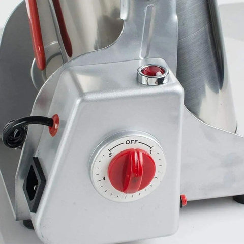 Close-up of control panel on Stainless Steel Electric Grain Grinder High Speed Swing Type Powder Maker for grains and spices