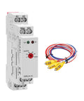 Water Level Sensor Control Relay 10A For DIN Rail AC/DC 24V-240V with 5ft PLT-01 Detector Sensor and wiring