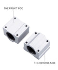 Pro Grade Linear Rolling Bearings Two Pack SCS20LUU SCS6UU SCS16LUU SCS20UU Ideal for CNC Parts and 3D Printer Upgrades High Precision Rock Solid Linear Guides for Precision Machine Tools, front and reverse side