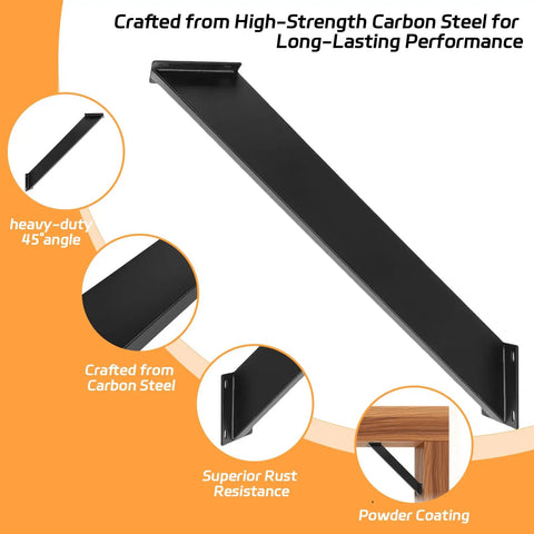 4 Pack Pergola Support Brackets At 45 Degree Angle For 4x4 Wood Posts Beefy Heavy Duty Reinforced Steel Gazebo Bracket Kit For Easy Install On Patio Garden Gazebo Treehouse And Backyard Projects