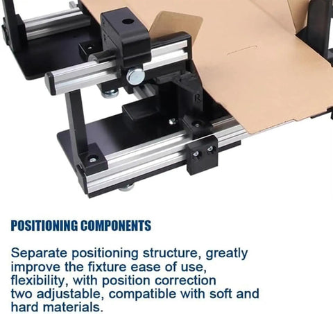 Adjustable Manual Box Folding Tool For Shipping Cartons And Corrugated Packages Slick One Touch Setup Slacks The Packing Grind, detail of positioning components.