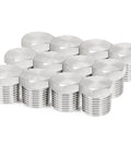 304 Stainless Steel Heavy Duty Outer Hex Head Socket Pipe Plug Fitting One Eighth Inch NPT Male Thread Adapter Pack Of 12