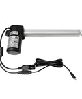 Heavy Duty Linear Actuator Replacement Motor For Power Recliner And Lift Chairs Smooth Ride Setup showing aluminum frame and power connections.