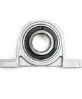 Premium Compressor Bearing Block With Spherical Roller Pillow Block Mount For 17mm Bore Id 5 Piece Set front view showing bearing and mount details.