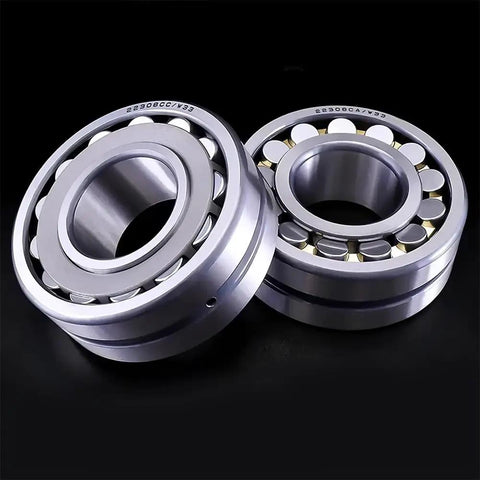 Pro Level 23218 CCK W33 Spherical Roller Bearings 90 By 160 Millimeters heavy duty self aligning bearings on black background.
