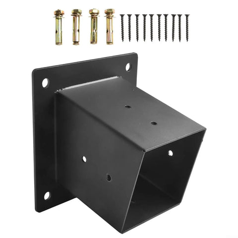 Slanted Roof Pergola Bracket Kit For 4x4 Posts Wall Mount Hardware Set With 3 Way Or Unidirectional Config For Outdoor Decks, Patios, Porches, Gazebos And Wood Beams Easy Install, Heavy Duty, Weatherproof Structural Support