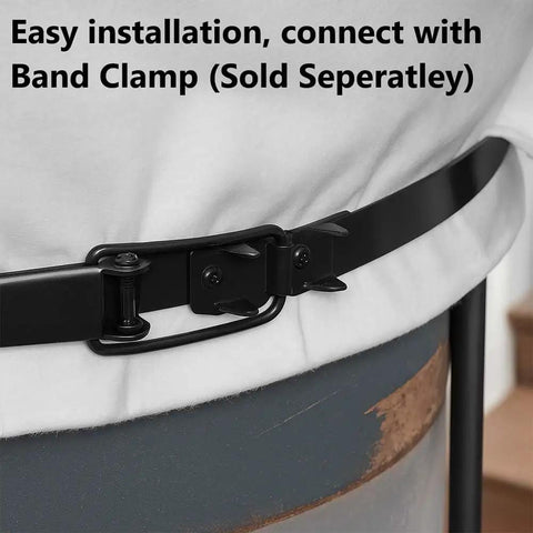 14 Inch Diameter 1 Micron Dust Filter Bag 23 Inch By 24 Inch Thick Felt For Single Stage Dust Collectors band clamp installation