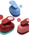 Three Size Circle Hole Punch Set For Scrapbooking And Card Making Includes One Inch, Five Eighths Inch, And Five Sixteenths Inch Punches