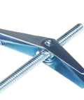 1/8 Inch Toggle Bolts For Drywall Kit With 60 Metal Anchors And Screws, butterfly toggle anchor in folded position.