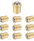 Top Shelf 304 Stainless Steel Ball Plunger With Copper Spring Loaded Latch Heavy Duty Push Fit Catch For Cabinetry And Mechanisms, ten brass ball plungers.