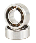 Ten Piece R188 Deep Groove Ball Bearings With Nylon Cages And C3 Clearance Optimized For Fidget Spinners showing polished steel design.