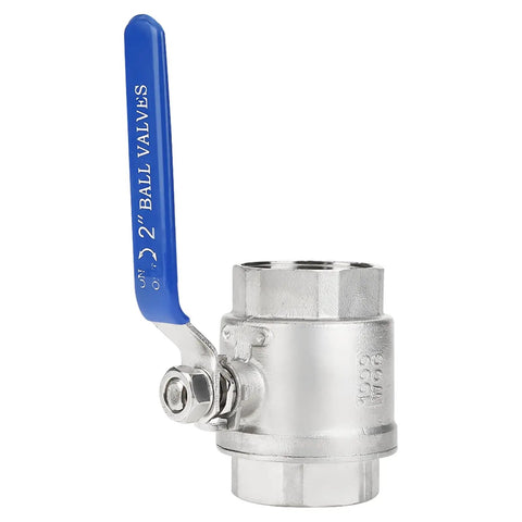 2 Inch 304 Stainless Steel Ball Valve Featuring An Isolated Sealing Surface And Female Thread Full Port Configuration for water and oil systems.