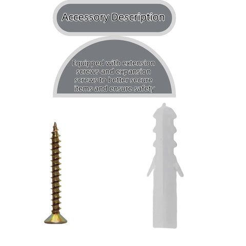 Extension screws and expansion anchors for securing Badass Heavy Duty Thickened Stainless Steel J Hooks and brackets.