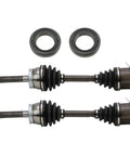Front CV Axle Assemblies And Front Outer Wheel Bearings Kit For 1999-2004 Nissan Frontier And 2000-2004 Xterra 4WD, 4 Piece Replacement Set