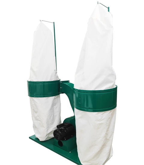 Intsuprmii Dual Bag Dust Collector For Woodworking, 2300Cfm Industrial Dust Collection System with 81 Gallon Canister.