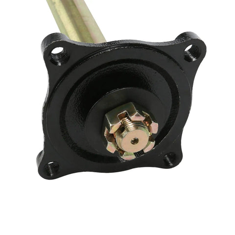 Close-up of a 4-bolt hub on the 810mm 32 Inch Rear Axle Kit For Go Karts ATVs UTVs Quads Buggy Golf Carts and 4 Wheelers
