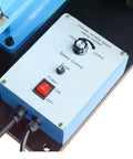 Control panel of 1 HP Electric Tube Notcher with speed control knob and power switch for variable speed operation.