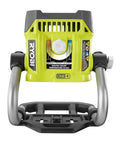 Back view of Hybrid LED Work Light With Color Range 2700K To 5000K, 18V One Plus Compatible, with temperature scale and handle.