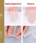 Comparative image of Rock Solid 70 Pack Of 16 By 12 Inch Foam Cushion Wrap Sheets For Moving And Shipping Supplies With Reusable Polyethylene Padding To Shield Your Breakables On The Road In White, highlighting thickness and durability.