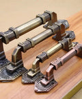 Dope Antique Copper Finish Flush Drawer Handle For Barn Doors And Cabinets Aluminum Alloy European Style Rust-Resistant