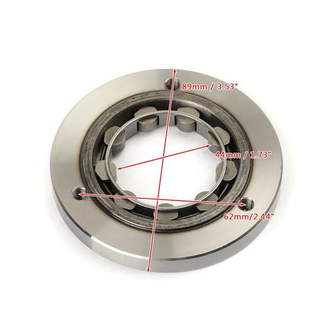 Heavy Duty One Way Starter Clutch Bearing Replacement For Kawasaki Klx125s Klx140 Klx140s Klx150s 2008 Through 2023 showing dimensions.