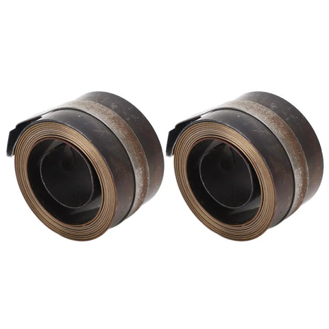 Chrome Plated Drill Press Return Spring Set For Bench, Horizontal, And Vertical Drills, Robust Quill Return Springs In Spring Steel, 2 Pieces