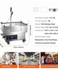 Wlikoci Commercial Mobile Fryer Filter Machine With 18 Litre Oil Tank And 10 Liter Per Minute fast filtration speed shown in stainless steel.