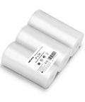 Three 8 Inch By 50 Foot Vacuum Sealer Rolls for food storage, sous vide, and meal prep, compatible with external and chamber sealers