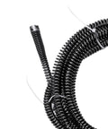 Heavy Duty Three Meter Drain Snake With Drill Attachment For Crushing Gnarly Pipe Clogs And Kitchen Snags In The Bathroom Or Sink With Rugged Alloy Steel Build For Reliable No Hassle Plumbing Work Around The Home, coiled drain cable.