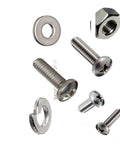 Stainless Steel Pan Head Machine Screws Assortment Kit With Nuts And Washers, Heavy Duty Hardware Fasteners Set for various projects.