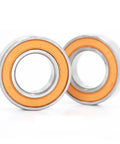 Pro Level Abec 7 Hybrid Ceramic Bearing With Rust Resistant 440C Steel Rings And Twin Rubber Shields 10x15x4 mm close-up view.