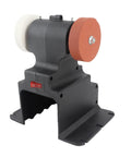 Badass Mini Bench Grinder With A Beefy 250 Watt Motor And 7000 Rpm Torque with two wheels for polishing and sharpening.