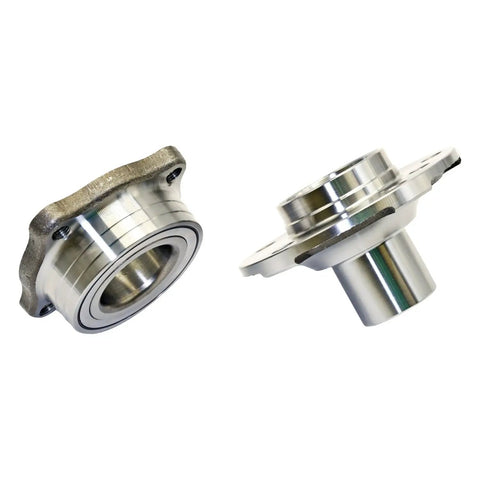 Rock Solid Rear Wheel Bearing And Hub Assembly For Bmw 535i Models Years 2011 Through 2016 Turnkey Oem Replacement Kit close-up view of precision bearings and hub.