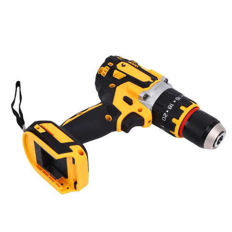 Rock Solid Cordless Drill Featuring A Brushless Motor Flat Out Fast At 2000 Rpm With Knockout Torque For Heavy Duty handyman work.