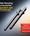 Complete Stainless Steel Threading Kit For Electrical Installations With Two Size Options 0.15mm X 1.2mm X 23cm And 0.15mm X 1.48mm X 24cm Heavy Duty Conduit Threader For DIY Wiring Projects, stainless steel rods