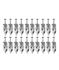 Heavy Duty Drywall Self Drill Anchors Kit For Hanging Curtains And Cabinets 200 Pieces Rust Resistant Galvanized Steel