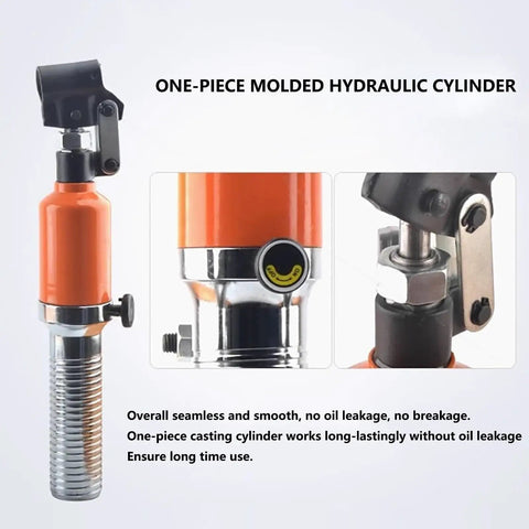 Heavy Duty Hydraulic Puller Set Badass Three Jaw Bearing Extractor For Wheel Hubs Transmission Gears And Brake Flanges showing one-piece molded hydraulic cylinder.