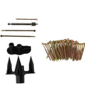 Squeaky Floor Repair Kit With 250 Screws And Precision Tools for hardwood, softwood, carpeted, and vinyl floors shown in a set