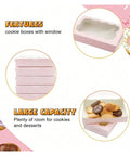 20 Pcs Kraft Paper Gift Boxes With Window Rectangle Jewelry And Treat Boxes showing features and large capacity