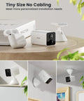 Wireless Outdoor Security Camera With Spotlight And Siren, 2K Color Night Vision And 2 Way Audio displayed in various mounting setups