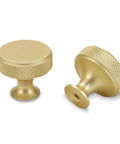 10 Pack Brushed Brass Kitchen Cabinet Knobs With Knurled Texture Gold Drawer Knobs For Cabinets And Drawers Durable Hardware