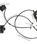 Hydraulic brake rotor kit parts of 12 Inch Front Suspension Swingarm Assembly With Hydraulic Disc Brake Rotor Kit And 4 Stud Wheel Hubs For DIY Go Kart ATV Quad Buggy Off Road Rigs Highly Durable Iron And Rubber Construction