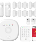 Wireless Home Security System With WiFi App Alerts Alexa Compatible Standalone Keypad Expandable Door Window And Motion Sensors