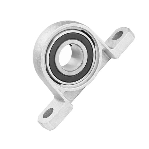 Tough As Nails Two Bolt Pillow Block Bearing With 20mm Bore Zinc Alloy Housing. Detailed view of zinc alloy housing and precision ball insert.