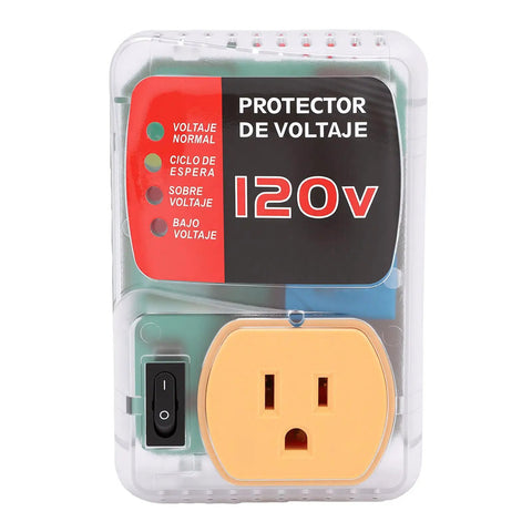 Heavy Duty Automatic Voltage Protector With Over And Under Voltage Cutoff Surge Shield For Fridge And AC And Home Electronics, 120V voltage controller.