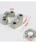 Top Notch Split Hydraulic Flange Fitting SAE Standard Fits F38 To F54 Specs Ideal For High Pressure Hydraulics And Workshop Jobs Quick Install Fixes Leaks Efficiency Saves Big Bucks Work Gear Trucks Rigs Today Ready To Go Fast Now, 47mm silver steel split flange fitting
