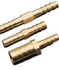 Brass Straight Hose Fitting Equal Barb Connector Adapter For 4mm To 25mm Hose Sizes Copper Barbed Pipe Fitting For Gas And Water DIY Projects